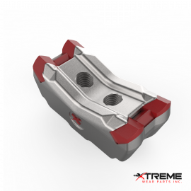 Universal Hammer Tooth | Reversible Four G1 Carbide Tips | Fits JCB FR60HF Forestry Mulcher 