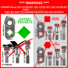 Carbide Thumbnail Bit | Long Side  / Offset Pocket Head   |  Fits Carlton HURRICANE TRX Stump Grinder ( Years 2017 & Newer ) | Replaces Carlton Plow Bit OEM Part# 00450130