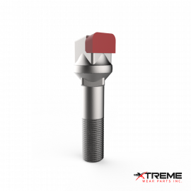 Carbide Thumbnail Bit | Long Side  / Offset Pocket Head   |  Fits Carlton SP7015 Remote Machine with 2- Speed Stump Grinder ( Years 2009 to 2011 ) | Replaces Carlton Plow Bit OEM Part# 00450130