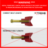 Reversible Planer Knife | 2" x 2" c/w 3/4" Shank | Fits Raymond Raytree REDM50 Excavator Forestry Drum Mulchers | Replaces OEM Part# 22-0045 QUADCO# QMX10290-5T