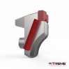 Dual G1 Carbides | Right Sidescraper Carbide | Single M20 Allen Socket Bolt Style |  Replaces CMI C125 Forestry Mulching Teeth using FAE Mulcher Heads - 140U / 200U / 300U Part# 112700002-K