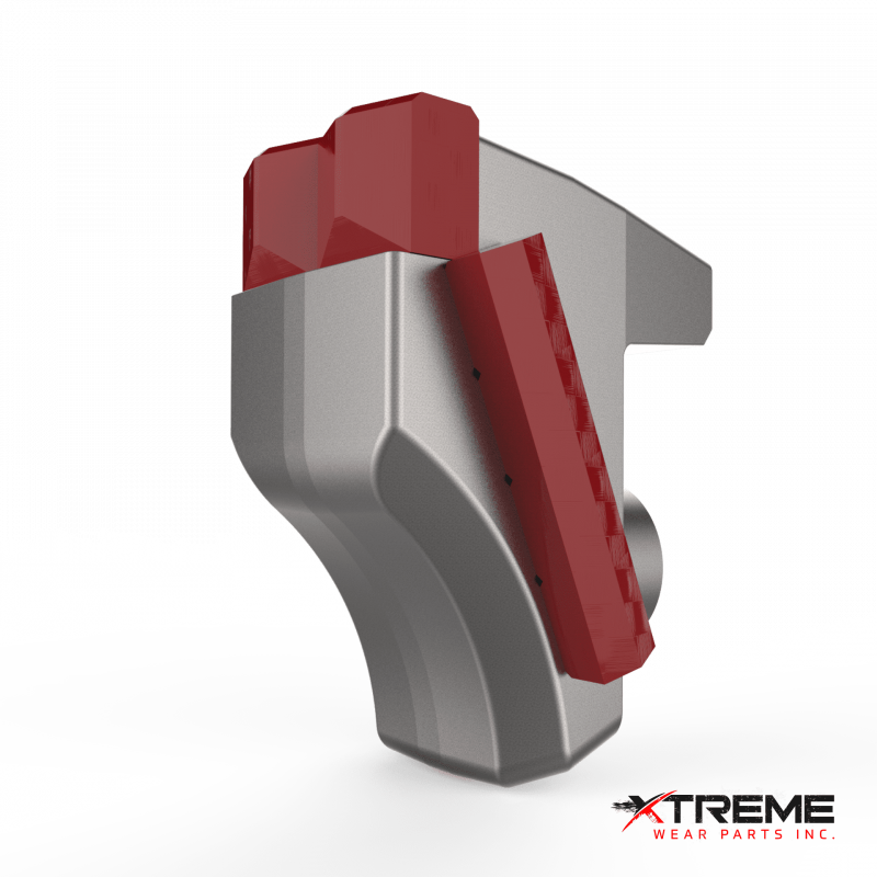 Dual G1 Carbides | Left Sidescraper Carbide | Single M20 Allen Socket Bolt Style | Replaces CMI TWISTER II C175 Forestry Mulching Teeth using FAE Mulcher Heads - 140U / 200U / 300U Part# 112700003-K