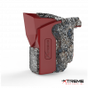 Single G1 Carbide | Single M24 Allen Socket Bolt Style | Side Anvil Protectors| Hardfacing Wear Protection | Replaces CMI C400. C450. C475 Forestry Mulcher Teeth using FAE Mulcher Heads - 300U & 500U Part# 112221000-K