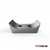 Steel Forged Knife Edge Bit | 2.7" Wide x  4.8" Length | 2-Bolt x 1-11/16" on Center Bolt Spacing | 3/4" Fasteners | Fits Precision Husky 5100 Horizontal Grinders | Replaces Peterson OEM Part# 100119