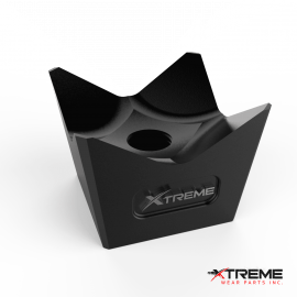 Beaver Teeth | Hardened Treated Steel | 1-5/8" x 1-5/8" One-Piece 1/8" Shank with 3/8" NF Thread  | Fits Brushhound / Rockhound  FX26 Defender Forestry Mulcher | Replaces OEM Parts QT-2000 /..